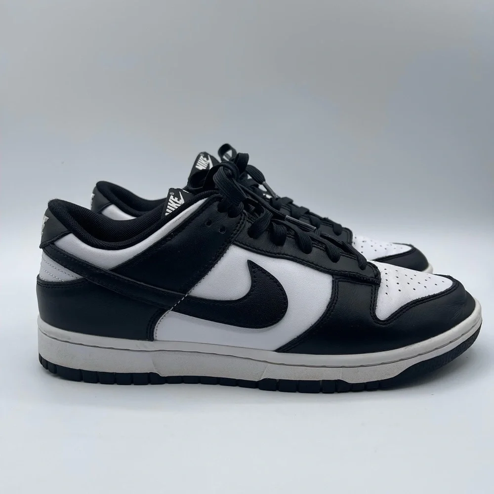 Nike Men's Dunk Low Retro Panda Shoes Sneakers Low Top Black White DD1391-100 - Picture 1 of 9